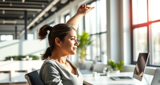 desk stretching for relief