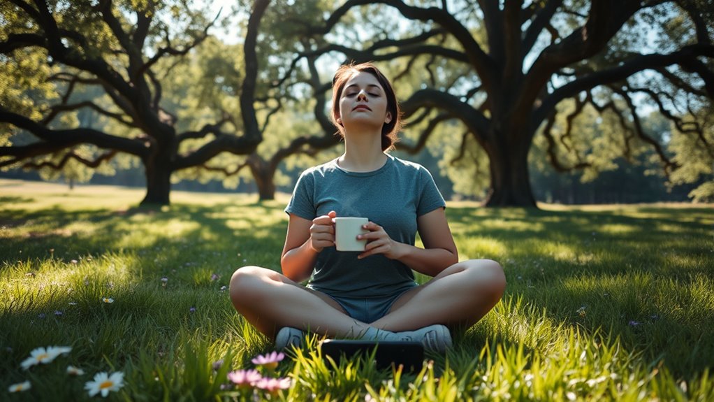 tech free mindful break