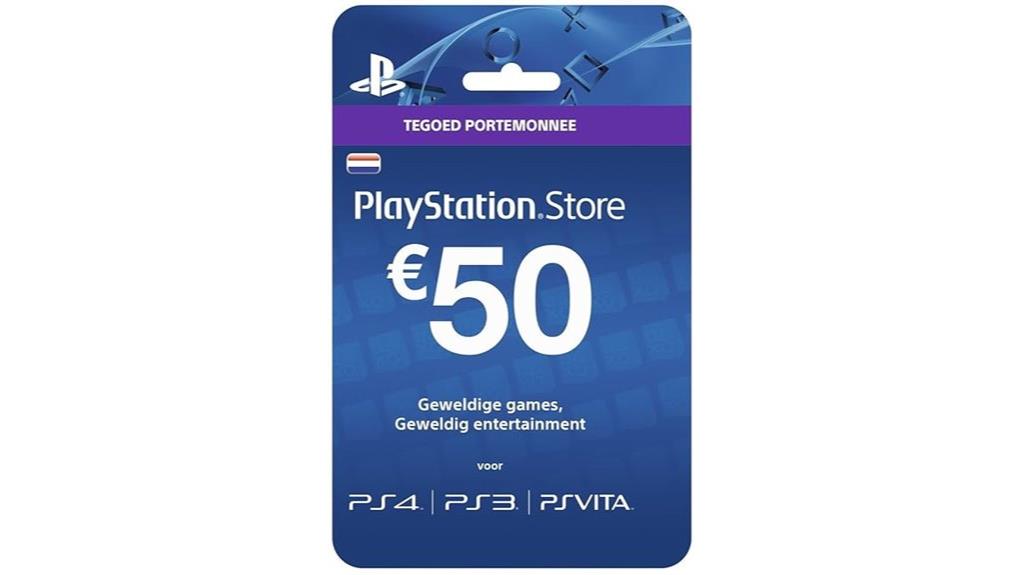 50 digital playstation gift