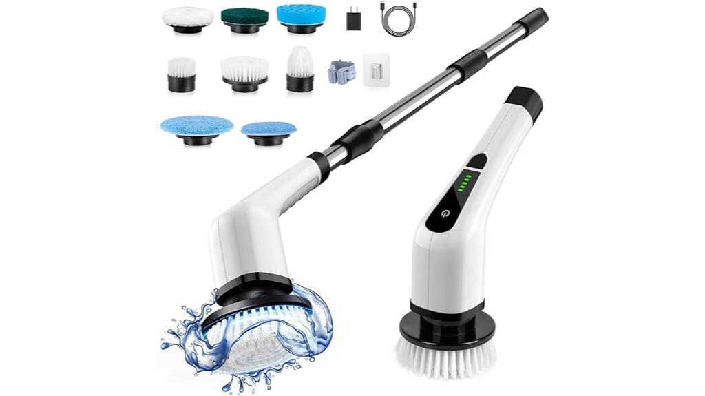 cordless spin scrubber set
