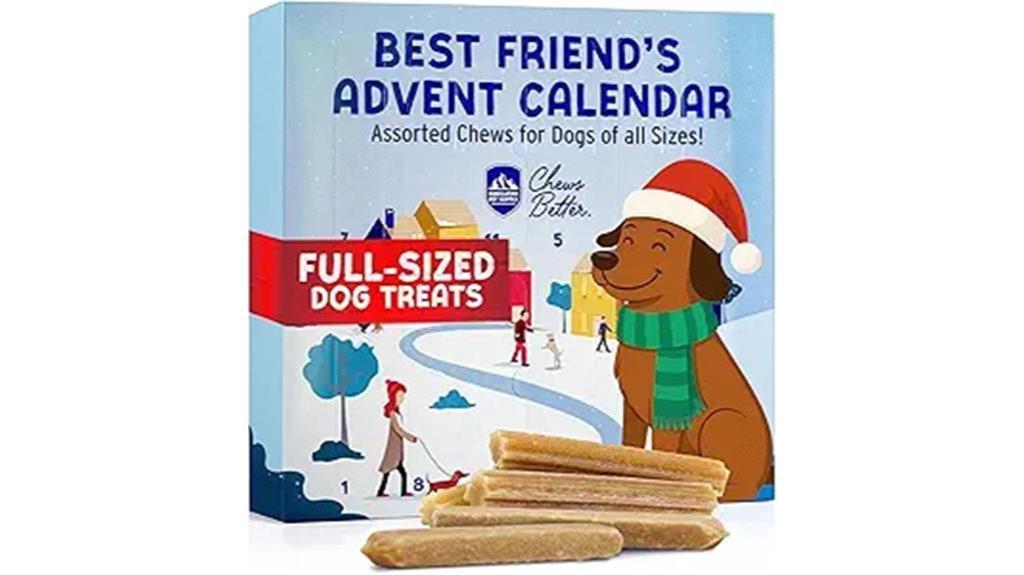holiday pet treat calendar