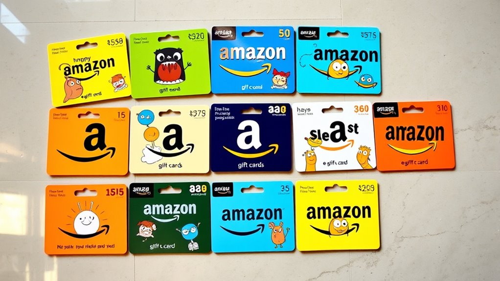 humorous amazon gift card designs