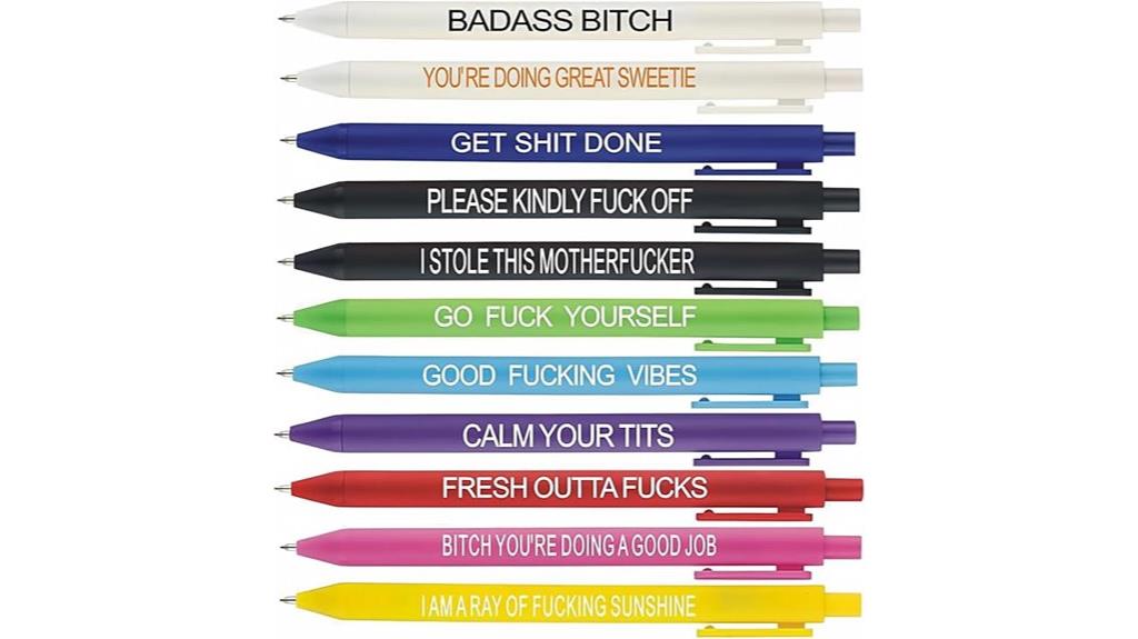 humorous weekly pen set