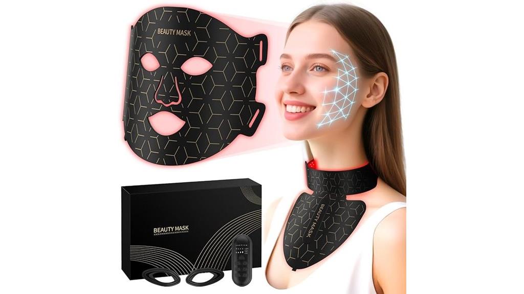 red led face mask