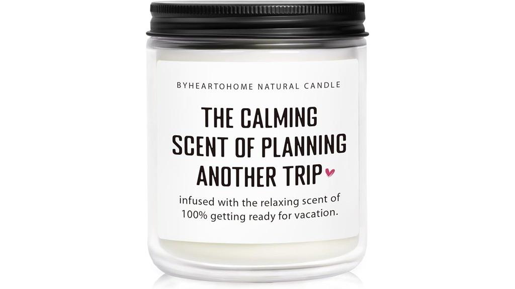 travel themed candle gift