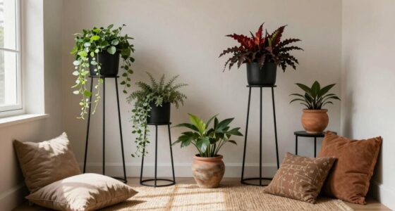 decorative plant stand arrangement