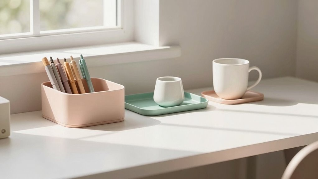 ergonomic colorful calming workspace