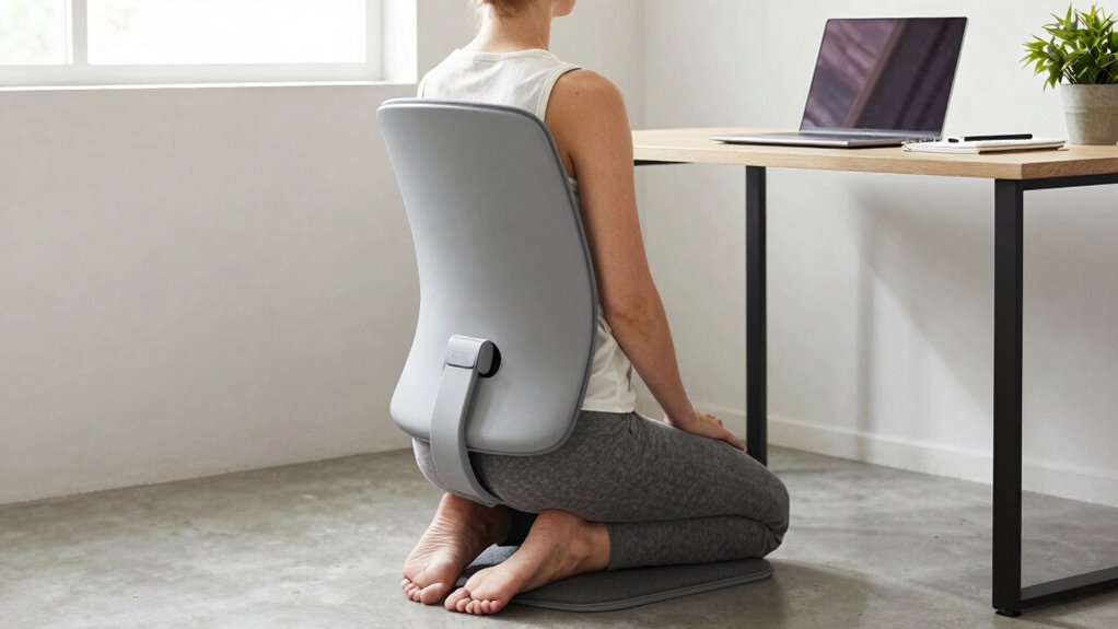 ergonomic posture and muscle engagement