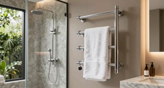 luxurious bathroom towel warmers