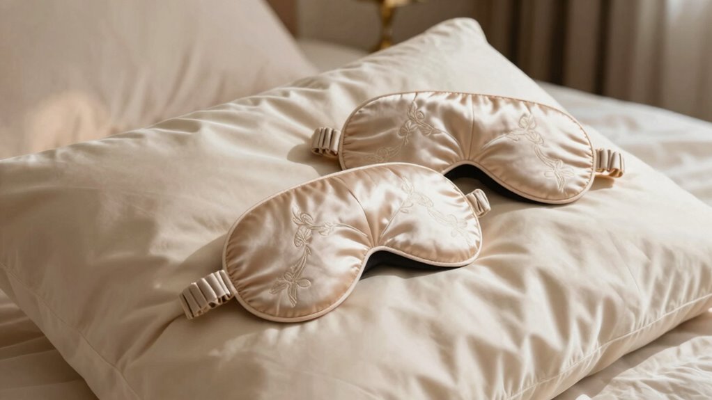 luxurious silk sleep masks