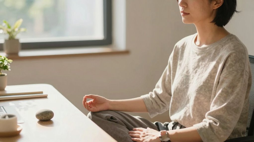 maintain calm through breathing