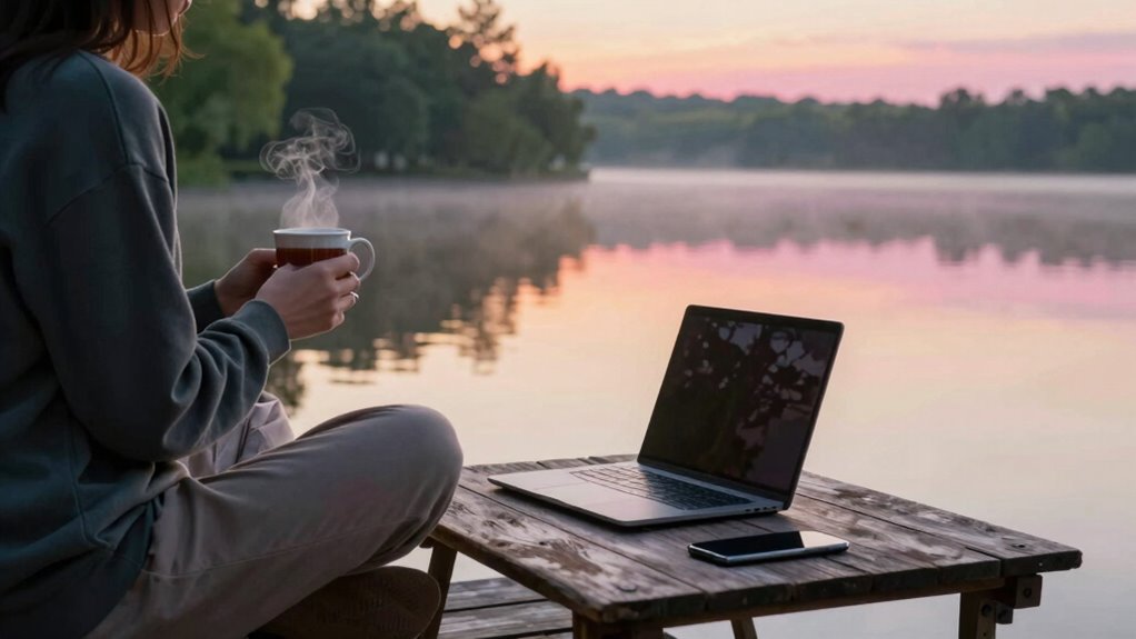 mindful digital boundaries and routines