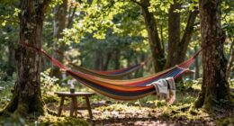 relaxed outdoor camping experience