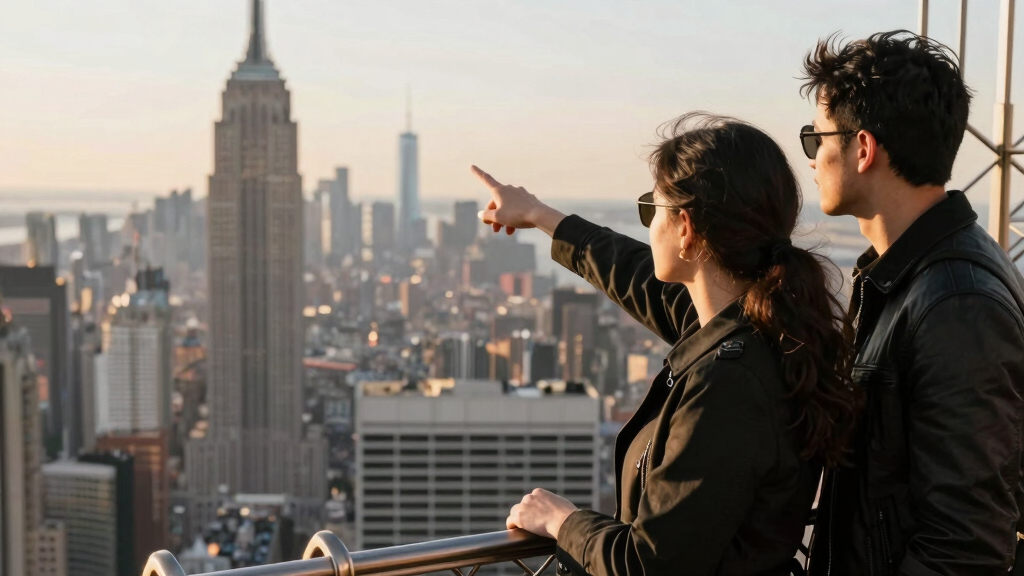 Couple On Empire State Building